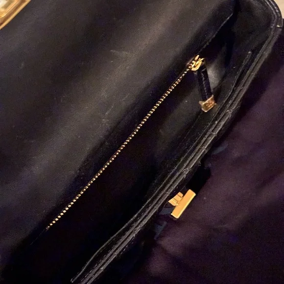 Dior Black Quilted Crossbody Bag with Gold Chain - Picture 8 of 9